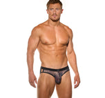 Front view of a model wearing the navy blue Outline Briefs 2