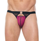 Close up of pink Kisser briefs showing the branded waistband and soft fabric texture